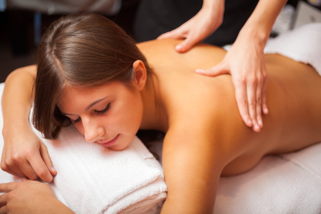 Woman Having a Massage